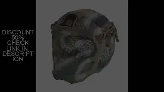 Full Protection Tactical Helmet Militar Hunting Airsoft Paintball CS Steel Mesh Safety Face Mask EVA