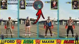 MAXIM VS K VS FORD VS SKYLER IN ZONE TEST IN FREE FIRE