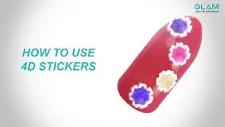 How to use 4D Nail Sticker | 4D Sticker Nail Art | GLAM - India's #1 Nails Brand | R Nail Lounge