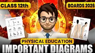 How to Draw Stick Diagrams🔥 class12 Physical Education / Most Important Diagrams / Boards 2026