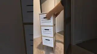 Toilet Drawer Organiser Assembly #shorts #diy #asmr #homeorganization #bathroomorganization