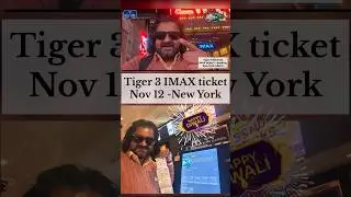 Kisika Bhai Kisiki Jaan to Tiger part 3 | advance imax ticket booking for Diwali day | AMC New York