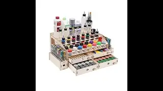 OPHIR Professional Wooden Paint Rack with 32 Large Holes 36 Small Holes #MG062