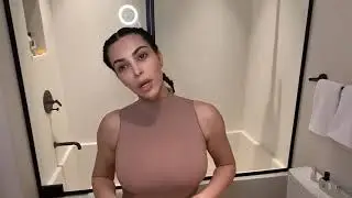 Kim Kardashian Quarantine makeup