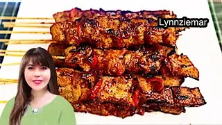 How to make pork barbecue on stick