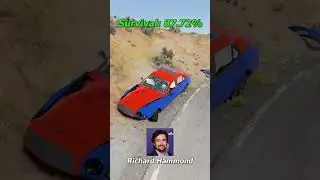 #crazily Top Gear 🚗 vs Broken Bridge 🌉 | BeamNG.drive #shorts