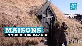 Islande, maisons en tourbe, un h&eacute;ritage des Vikings