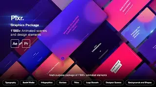 Motion Graphics Elements Mix Pack - After Effects Template