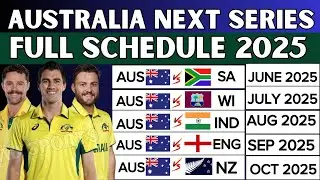 Australia Cricket all Upcoming series Full Schedule | Australia next series | Australia next matches
