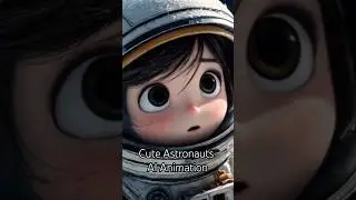 Cute Astronauts Exploring Space AI Animation  #astronaut #space #ai #cartoon #animation