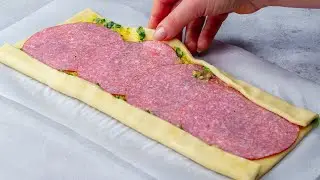 Super einfach - Leckere Teigschnecken mit Parmesan und Salami! | Cookrate - Deutschland