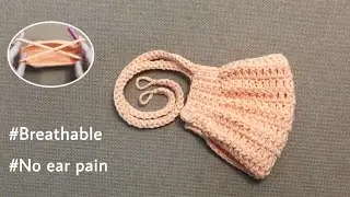 Crochet Frills Face Mask ||No ear pain ||Breathable ||Free tutorial video
