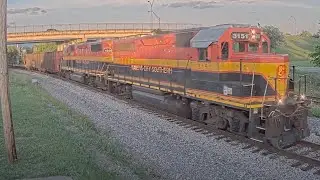KCS 3151  GP22ECO  Laying Rail Train