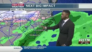 Next system arriving midweek