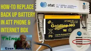 Keep your landline phone & WiFi working during a power outage: ATT Battery Replacement / UPS devices