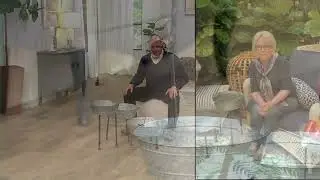 Barbara King Floating Faucet Fountain with Removable Planters on QVC