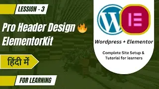 Create Header & Navigation Using ElementorKit | Astra Theme | CodeyBaba
