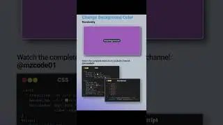 Change Background Color Randomly #coding #csstutorial #javascript #javascriptprojects #backgroundcss
