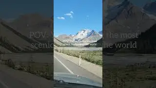 Driving the scenic Highway 93, Icefields Parkway through Jasper and Banff National Park #alberta