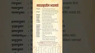 महाराष्ट्रातीलगमतीशीरआडनावेFunnySurnmesinMaharashtra (India)#maharashtra #marathi #surnames #surname