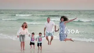 Watercolor beach family portrait memories mini sessions