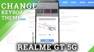 How to Set Up Photo as Keyboard Background in Realme GT 5G - Customize Keyboards Theme