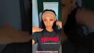 Watch me install a 360 frontal wig!🔥 #wigs#360wig #360lacewig #wig #mycrownedwigs #wigtutorial