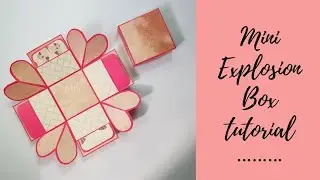 21. MINI EXPLOSION BOX TUTORIAL | SIMPLE EXPLOSION BOX WITH POCKETS TUTORIAL