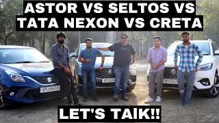 MG Astor Vs Kia Seltos Vs Creta Vs Nexon : Let's Talk!🔥