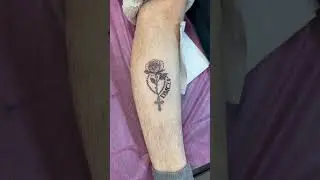 Rose and Cross Tattoo NameSake Tattoo Calgary Alberta