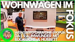 Weinsberg CARA ONE 390PUH - Das Raumwunder mit Frontküche und Hubbett - Top oder Flop? -Roomtour
