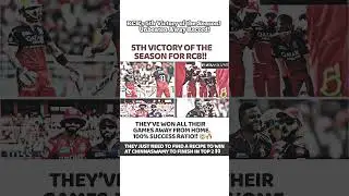 RCB's 5th Victory of the Season Unbeaten Away Record.#ipl2025 #ipl2025news #viralshort #rcbfans