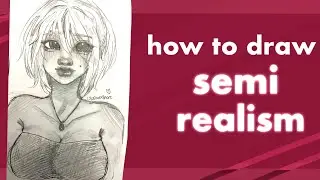 how to draw semi realistic !!🌷💓 on paper ◡̈