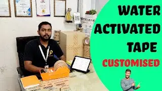 Customised Water Activated Paper Tape, WAT Customised, Company Logo Printed Paper Eco-friendly Tape