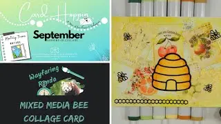 Mixed Media Bee Collage Card