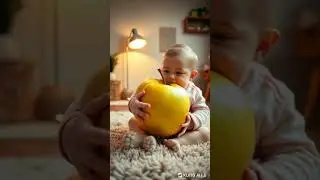 Baby eating apple  #baby  #adorable #food #asmrsounds