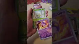 This card again?? In one booster box. I think I got 3 of this 😅 #pokemon #pokemoncards #packopening