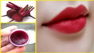 Homemade lip balm for natural pink lips👄 /Homemade Natural Beetroot Balm #lipbalm #lipcare #lipgloss