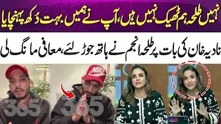 Talha Anjum apologizes with folded hands after Nadia Khan’s remarks | 365 Entertainment