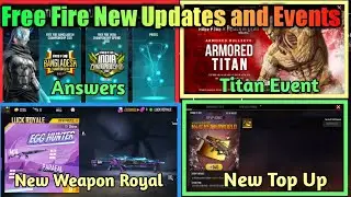Free Fire Ultimate Challenge Answers // New Weapon Royal // Attack Of The Titans // In Tamil