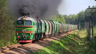 2М62К-0600 с грузовым поездом / 2M62K-0600 with freight train