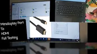 AmazonBasics|Minidisplay Port to HDMI Cable|Connect Laptop to TV|Audio HD Video Testing|mi 5x tv uhd