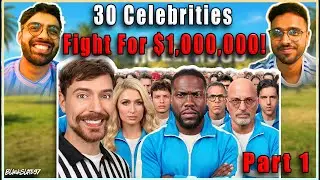 MrBeast Made 30 Celebrities Fight for $1,000,000&hellip; We React 😱💰- Part 1 #MrBeast #mrbeastreaction