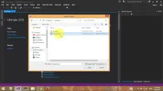 07.  How to Open Project in Visual Studio 2013