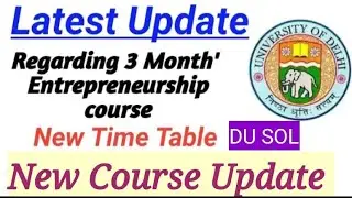 DU SOL 3 Months Free Certificate Course Online Class Time Teblet Schedule & WhatsApp Group Join 2022