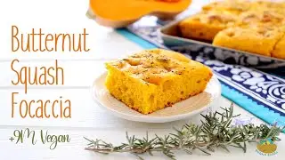Фокачча с мускатной тыквой, куркумой и розмарином +9M рецепт. Очень вкусно!