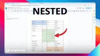 Create a Table Within a Table in Word and Google Docs