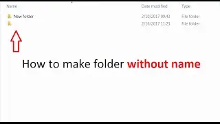 How to make folder without name | new amazing computer tricks 2019 | latest windows tricks and tips