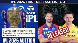 IPL 2026 shocking releases | Auction date, Retention date, Venue | RR, CSK, LSG, KKR