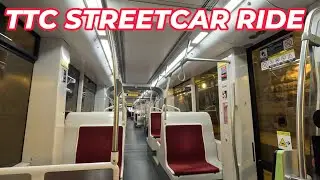 TTC 503 Streetcar Ride from Church St to Dufferin Gate Loop